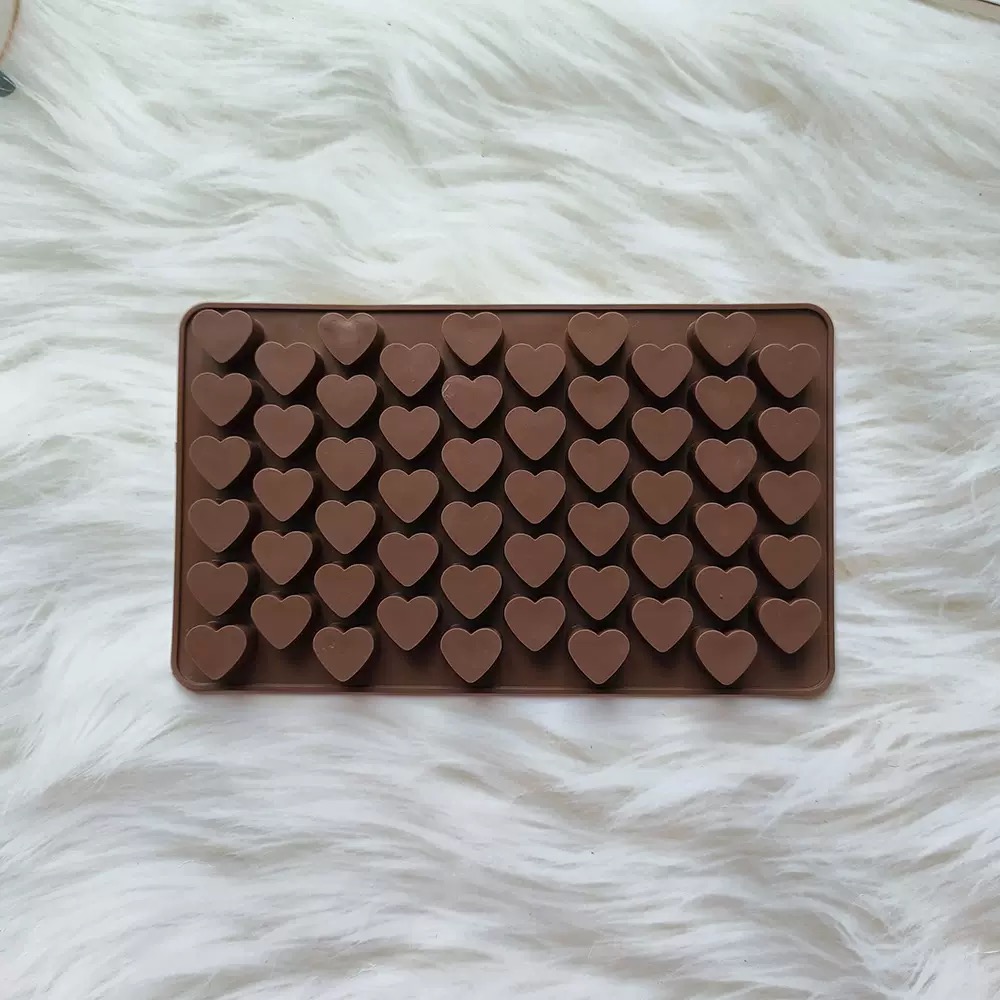 55Cavities Small Heart Silicon - Silicone Mold Tray ulasan dan harga