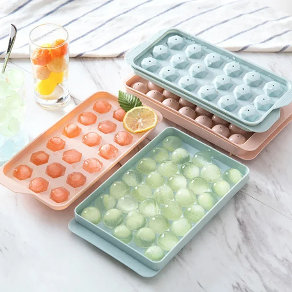 Round Ice Cube Tray Creative H - Coaster Mold Round ulasan dan harga