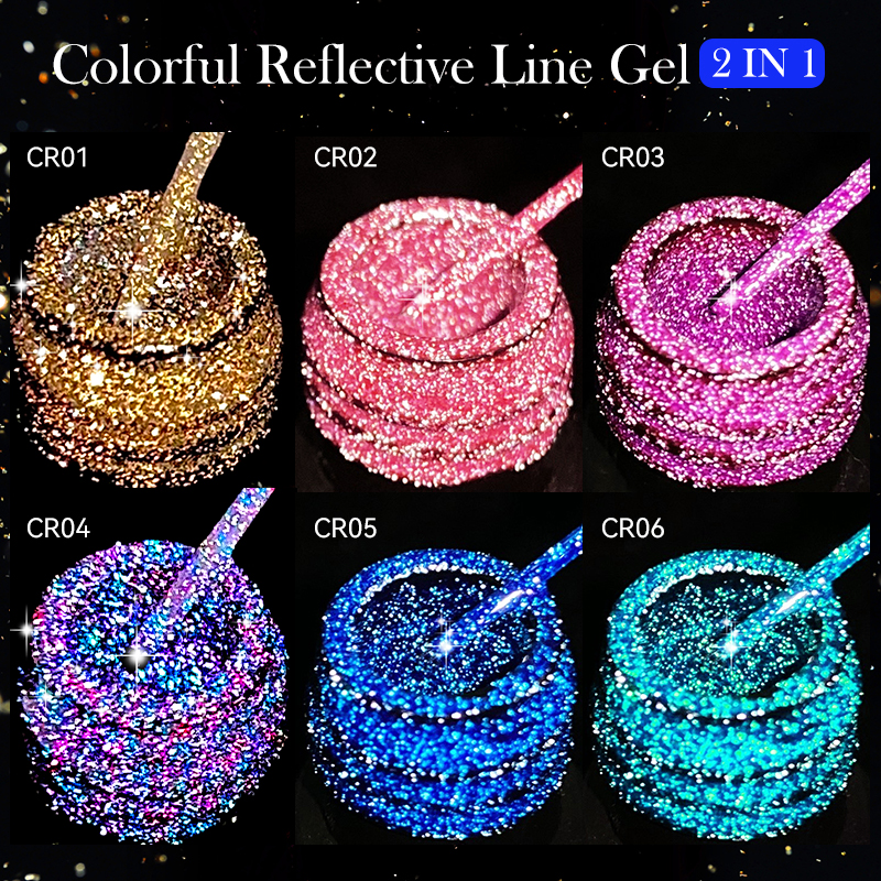 LILYCUTE 6Pcs/Set 5ml Reflecti - Resin Glitter Pack ulasan dan harga