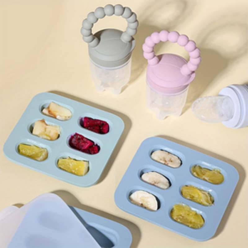 2pcs/set Baby Feeding Set: Fru - Silicone Mold Tray ulasan dan harga