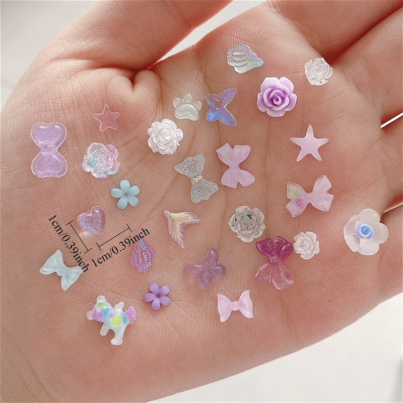 50pcs/pack Luminous Light Resi - Resin Glitter Pack ulasan dan harga