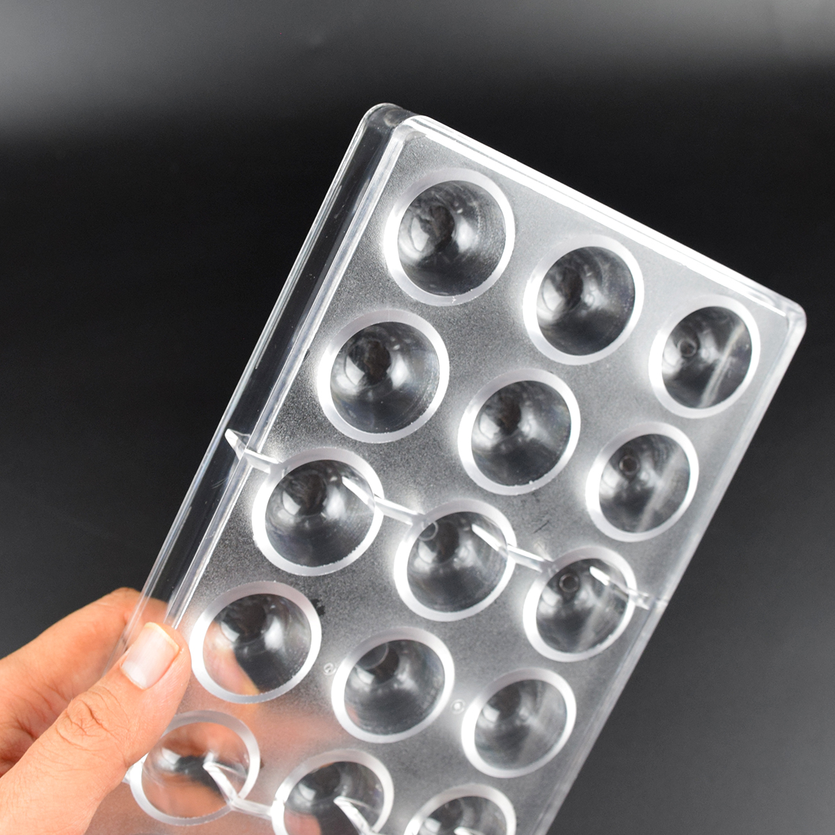 21 Cavity Dome Chocolate Mold  - Dome Mold Clear ulasan dan harga