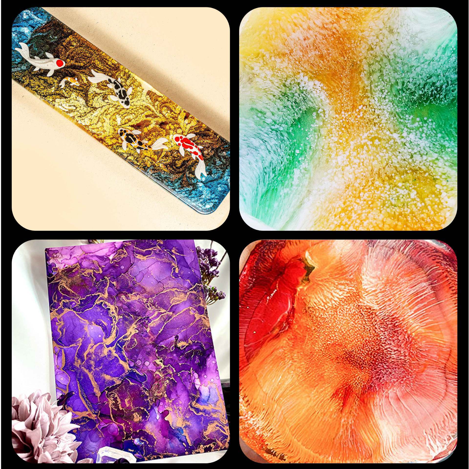 24-Color Resin Dye for Epoxy – - Resin Dye Alcohol ulasan dan harga