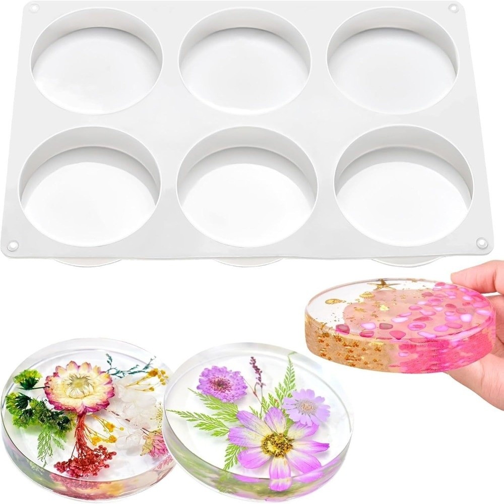 Creative Coasters Silicone Mol - Coaster Mold Round ulasan dan harga
