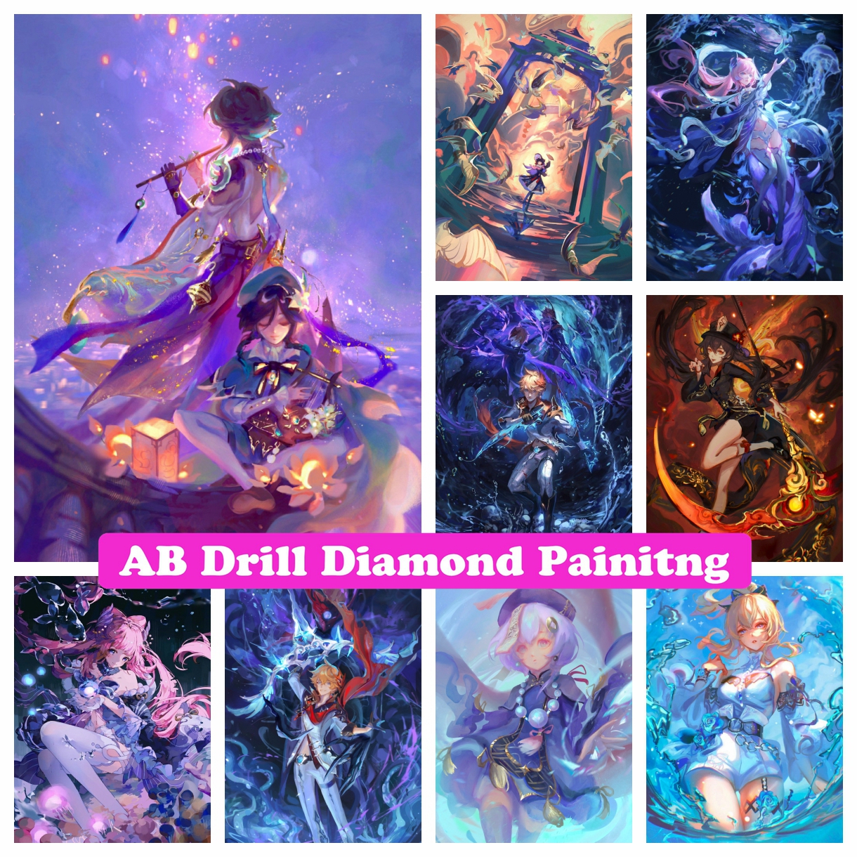 Genshin Impact Anime Zhong Qi  - Resin Craft Genshin ulasan dan harga