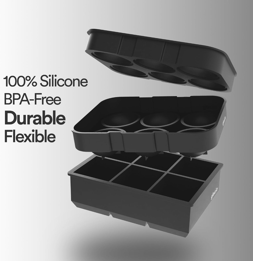Silicone Ice Cube Trays – Larg - Silicone Mold Tray ulasan dan harga