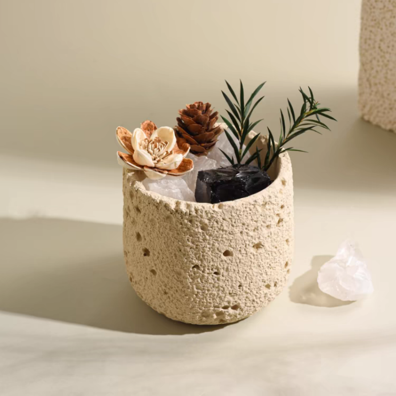 Creative Round Concrete Flower - Coaster Mold Round ulasan dan harga