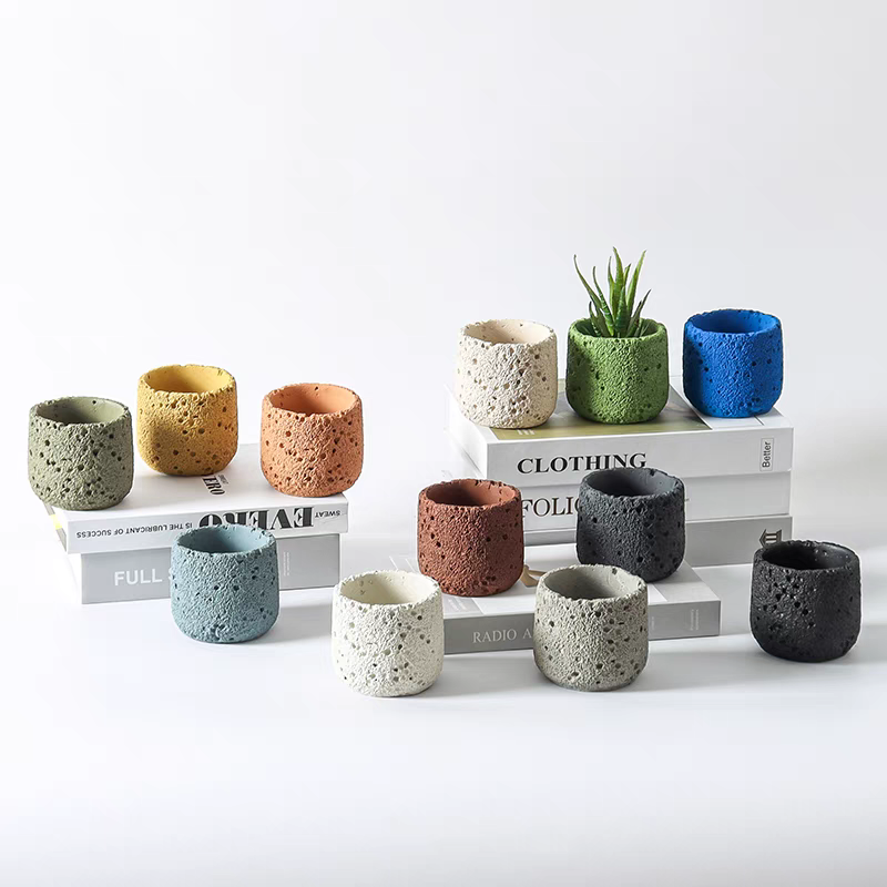 Creative Round Concrete Flower - Coaster Mold Round ulasan dan harga