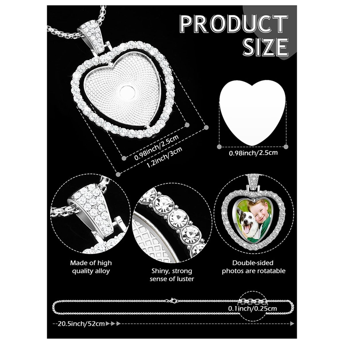24Pcs Sublimation Rhinestone T - Bezels Set Pendant ulasan dan harga
