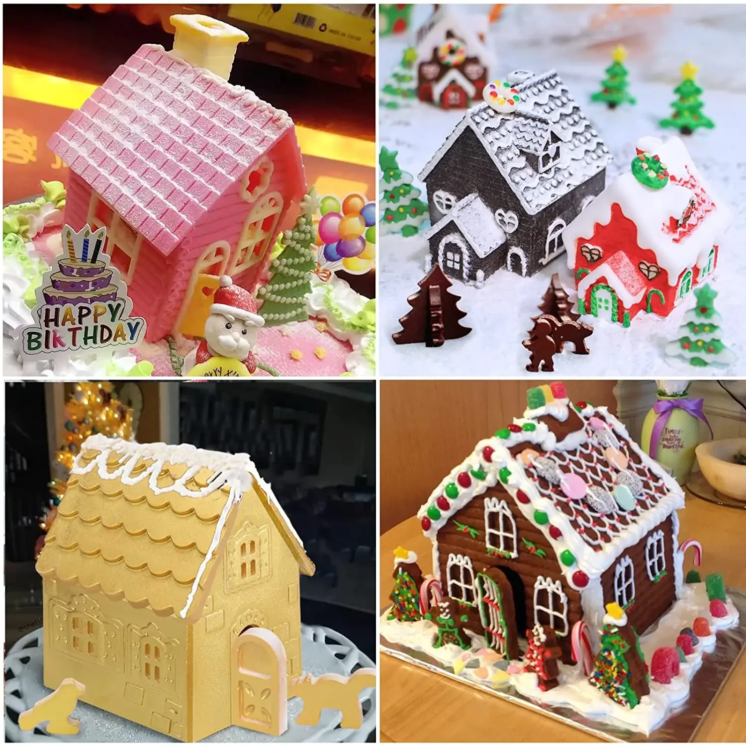 Christmas House Building block - Silicone Mold Tray ulasan dan harga