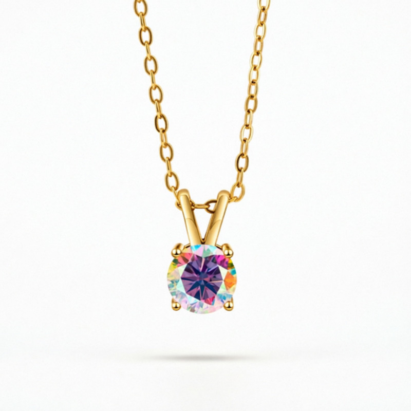 BR S925 Silver 1ct Moissanite  - Bezels Set Pendant ulasan dan harga