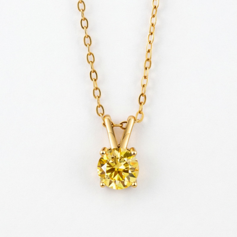 BR S925 Silver 1ct Moissanite  - Bezels Set Pendant ulasan dan harga