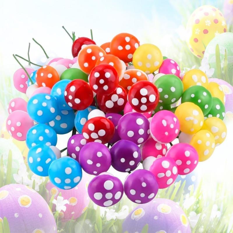 10-80PCS Mini Color Mushroom D - Terrarium Moss Art ulasan dan harga