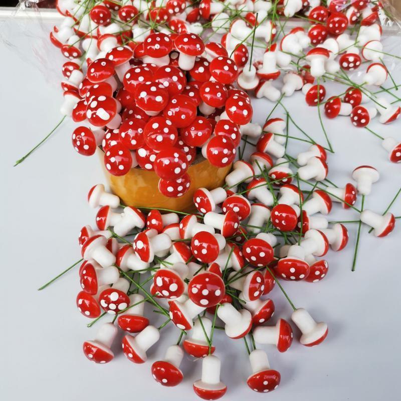 10-80PCS Mini Color Mushroom D - Terrarium Moss Art ulasan dan harga