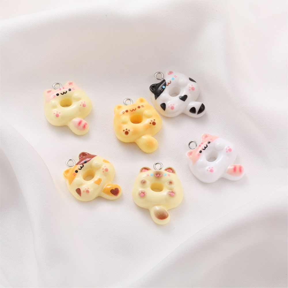 10Pcs Kawaii Cartoon Cat Resin - Resin Craft Projects ulasan dan harga