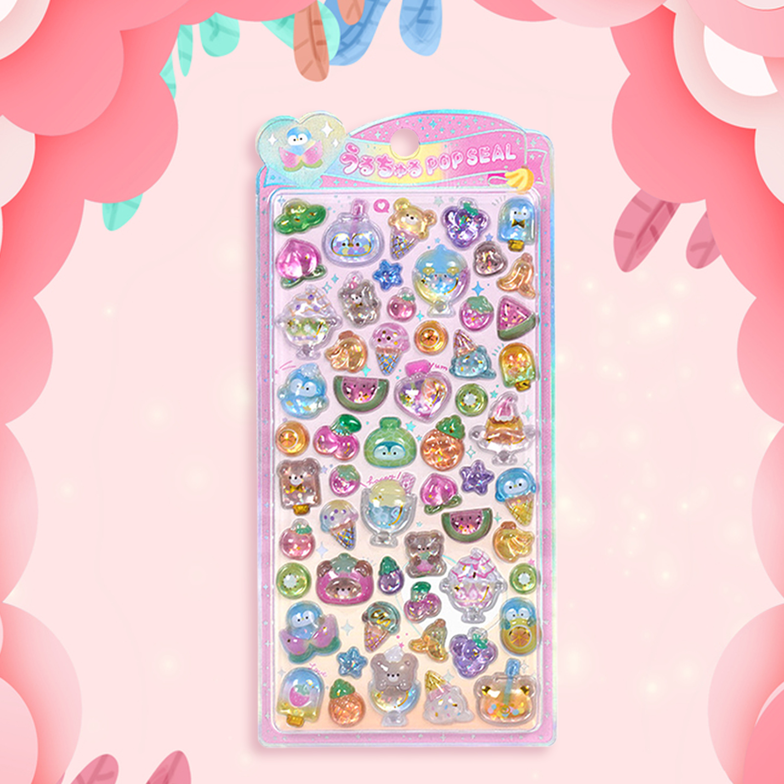 Cute Animal Sticker Pack 3D Sp - Resin Glitter Pack ulasan dan harga