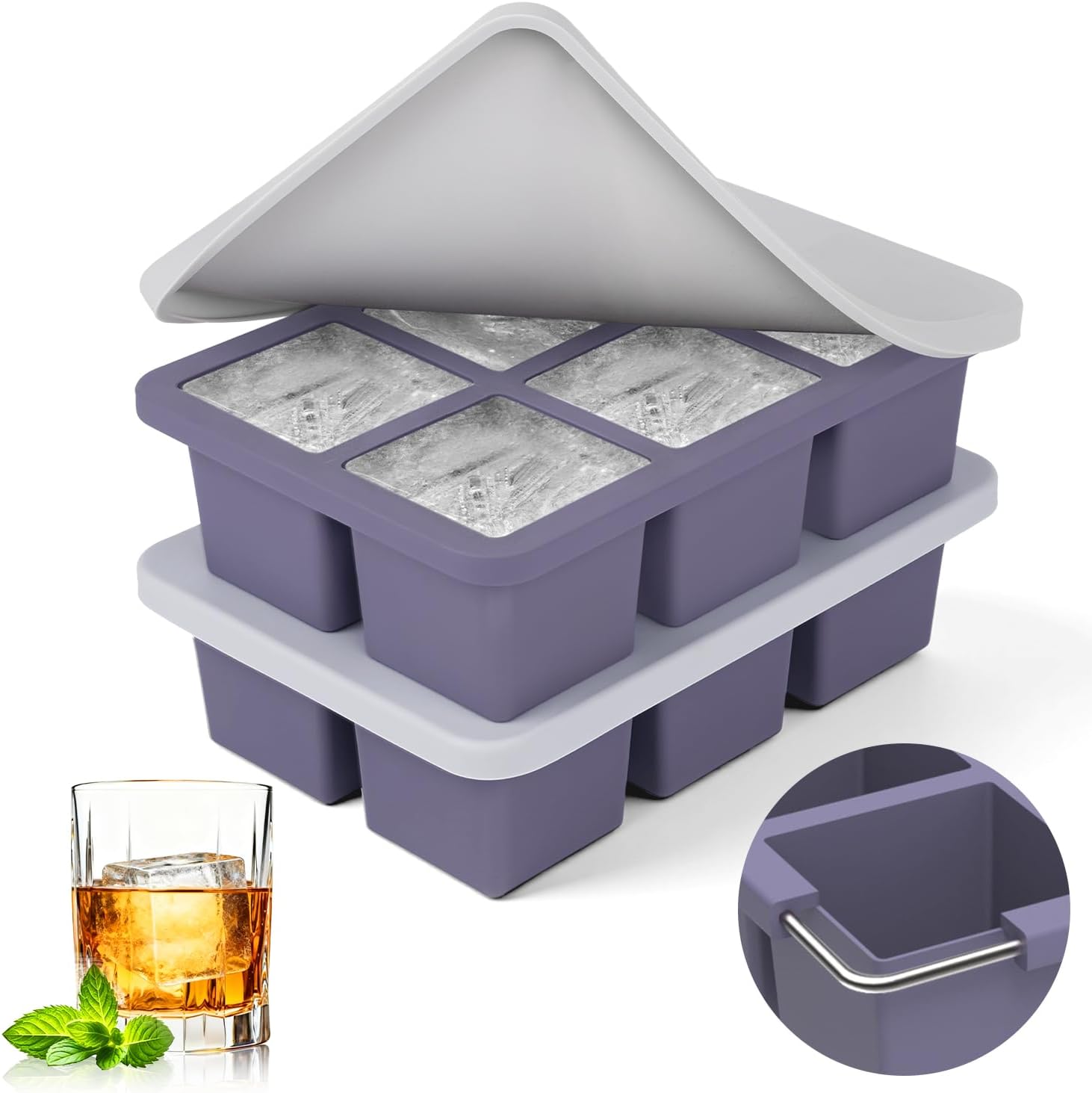 2pack Large Silicone Ice Cube  - Silicone Mold Tray ulasan dan harga