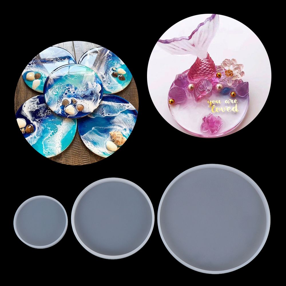 Handmade Pendant Agate Fluid A - Coaster Mold Round ulasan dan harga