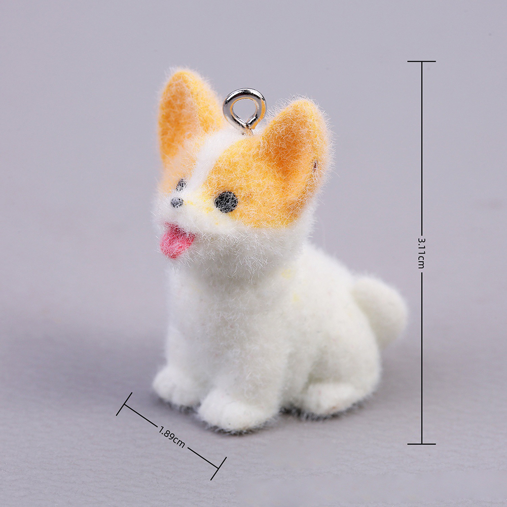 10pcs Flocking Puppy Dog Resin - Resin Craft Projects ulasan dan harga