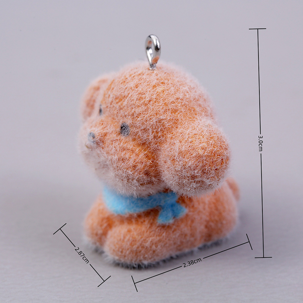 10pcs Flocking Puppy Dog Resin - Resin Craft Projects ulasan dan harga