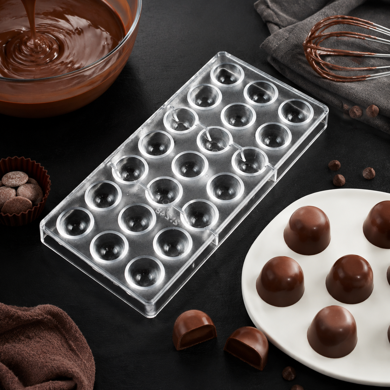 21 Cavity Dome Chocolate Mold  - Dome Mold Clear ulasan dan harga