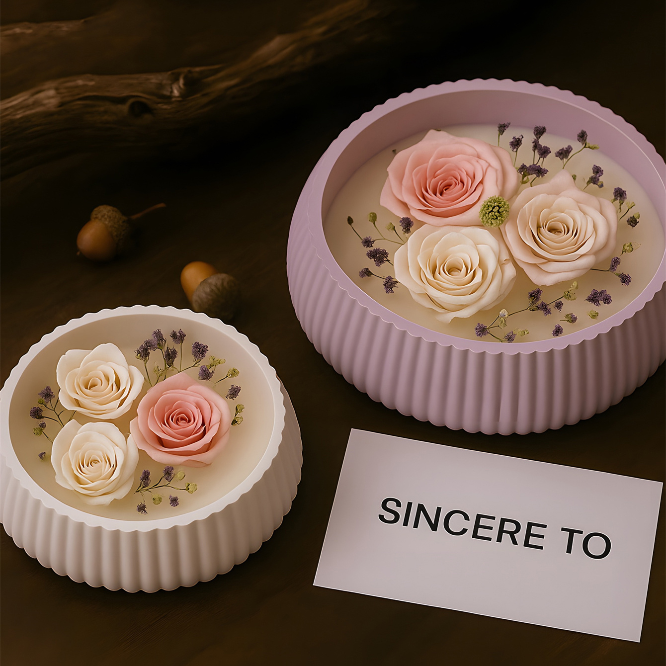1pc Oversized Round Striped St - Coaster Mold Round ulasan dan harga