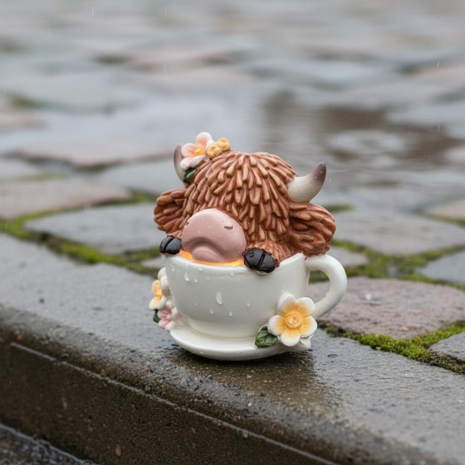 Highland Cow Garden Light Resi - Crafting Resin ulasan dan harga