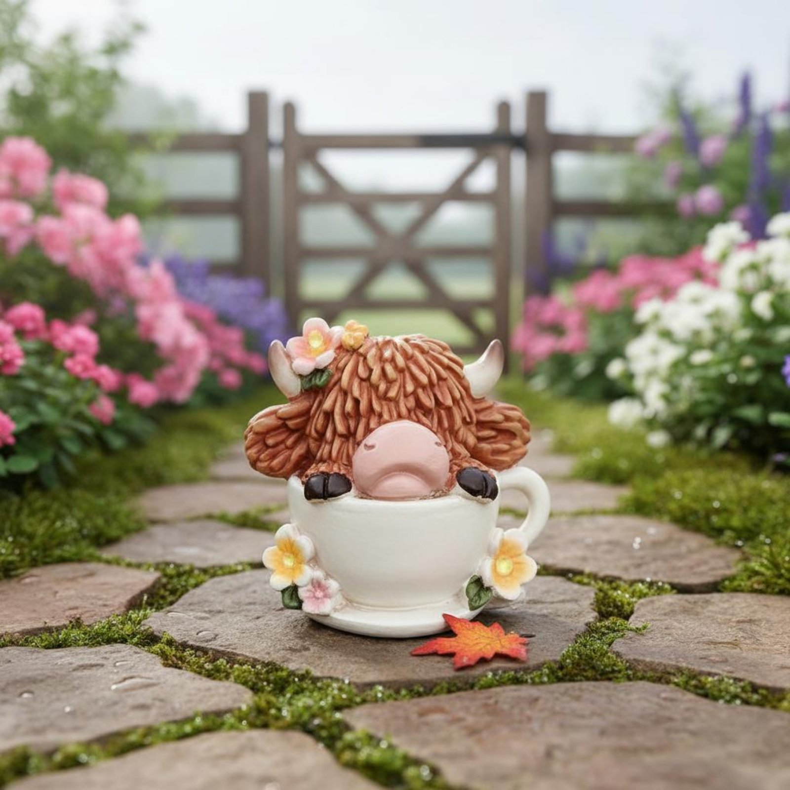 Highland Cow Garden Light Resi - Crafting Resin ulasan dan harga