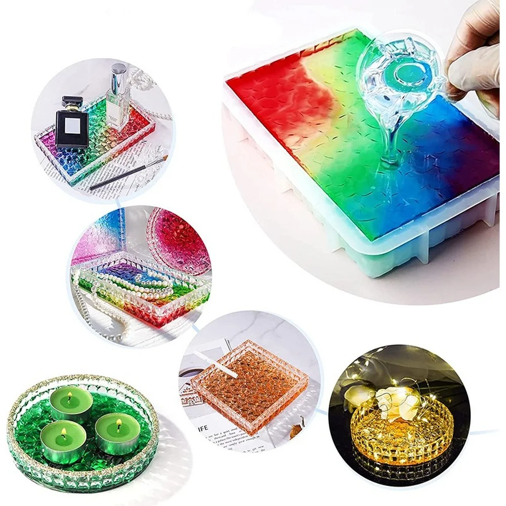 Ashtray Glass Crystal Texture  - Coaster Mold Round ulasan dan harga