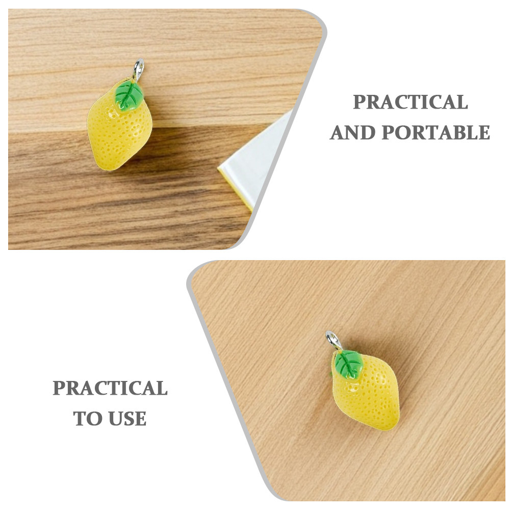 10Pcs Mini Lemon Charms Resin  - Resin Crafts Diy ulasan dan harga