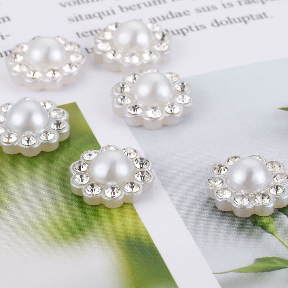 50pcs White Flat Imitation Pea - Resin Craft Projects ulasan dan harga