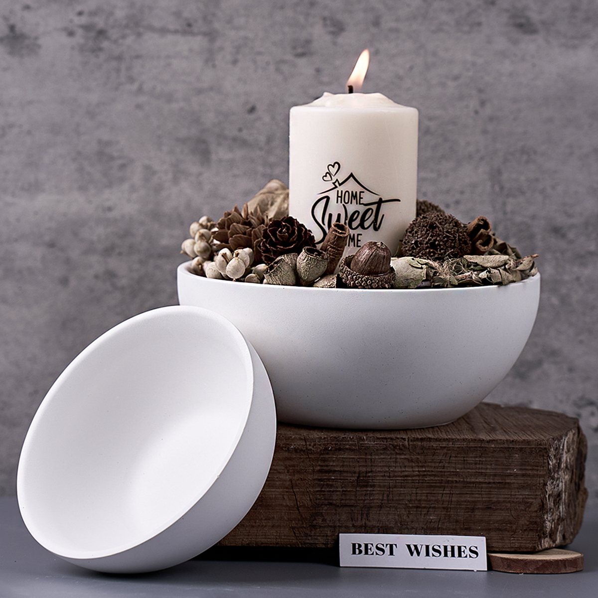 Concrete Storage Bowl Silicone - Coaster Mold Round ulasan dan harga