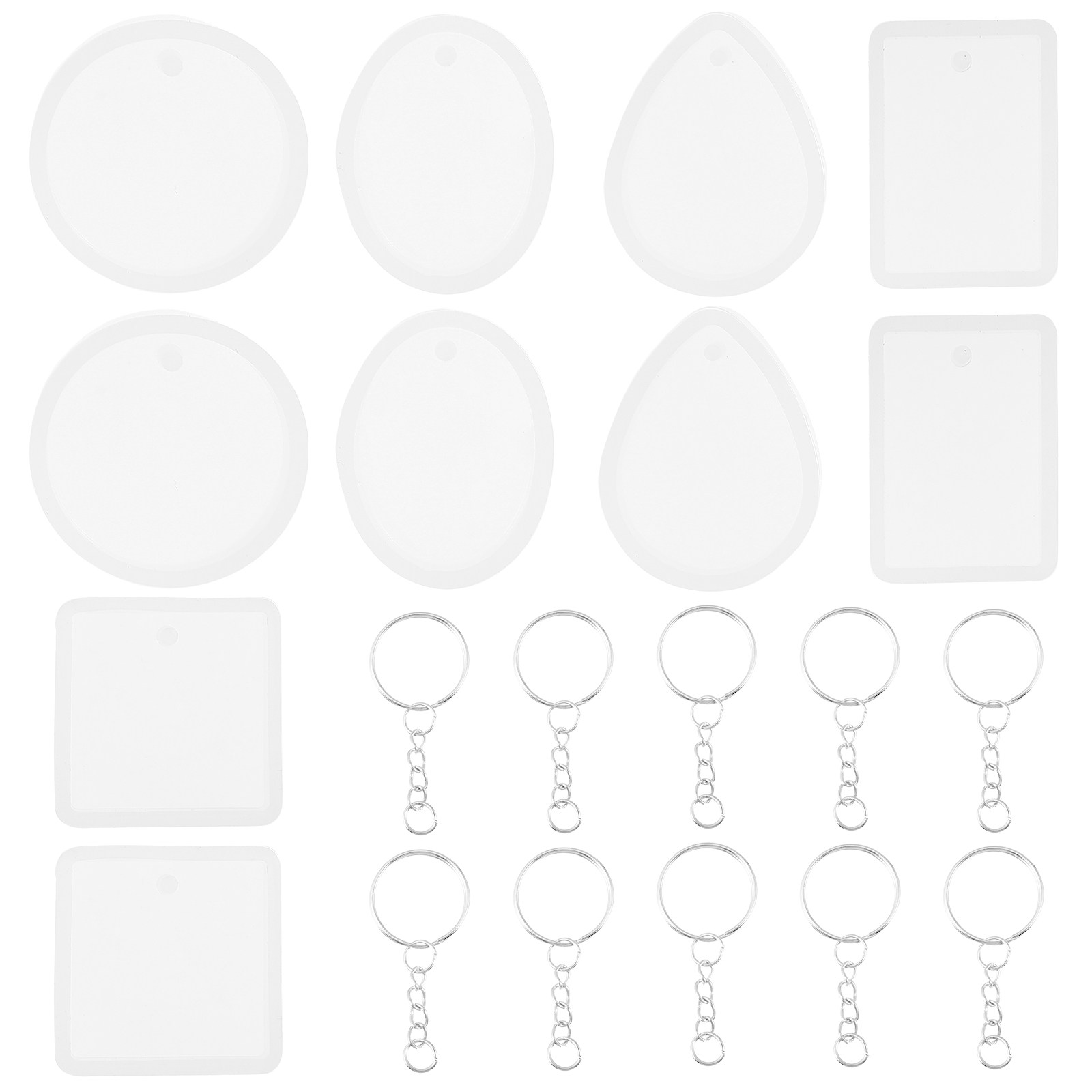 10pcs Pendant Mold Set Silicon - Resin Crafts Diy ulasan dan harga