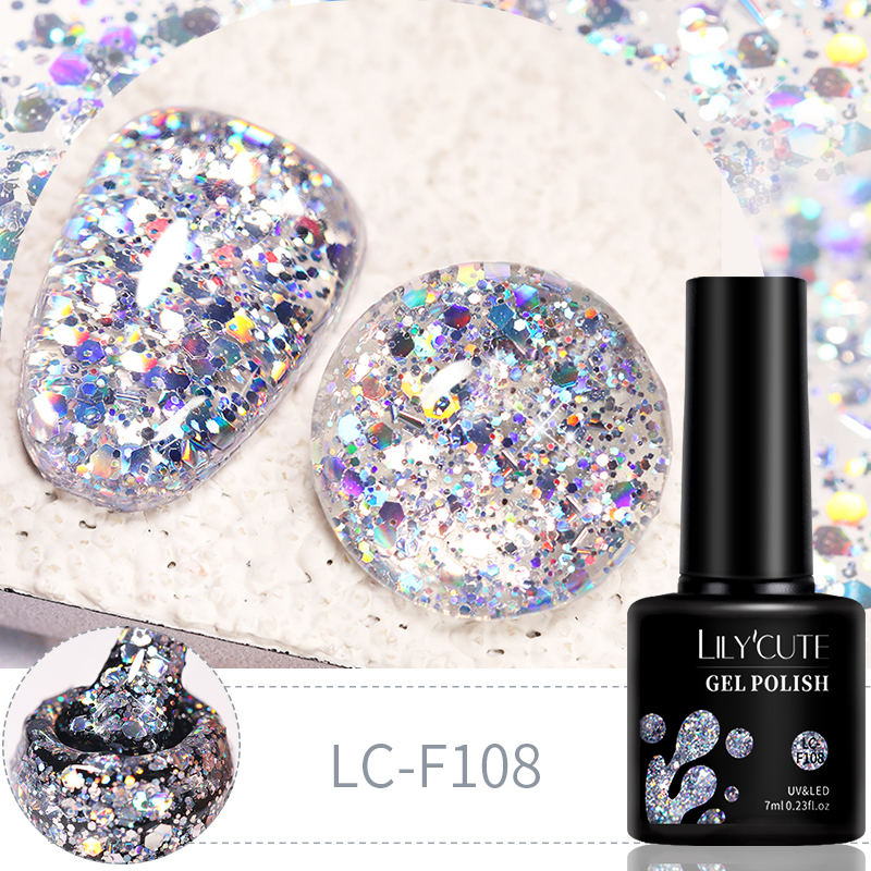 LILYCUTE 7ml 6Pcs/Set Glitter  - Resin Glitter Pack ulasan dan harga