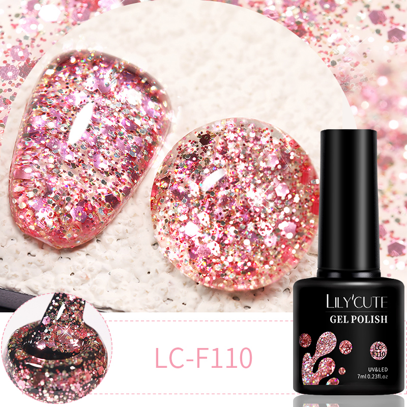LILYCUTE 7ml 6Pcs/Set Glitter  - Resin Glitter Pack ulasan dan harga